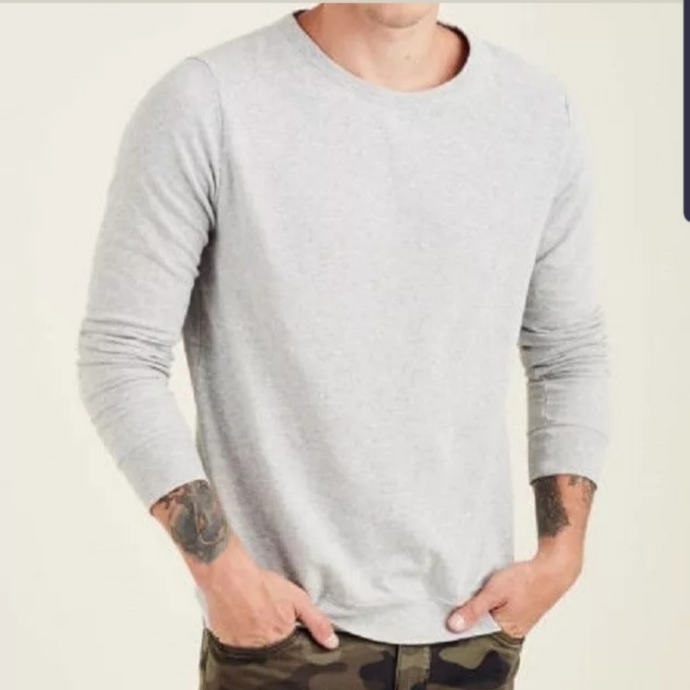 TRUE RELIGION LIGHTWEIGHT SWEATSHIRT GRAY SZ L